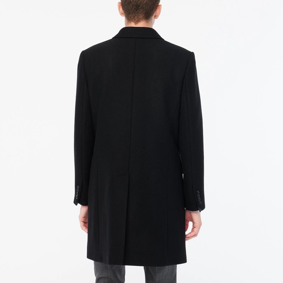 New JCREW Mens Size 36 Thompson Topcoat in Black $398 CA452 - Picture 3 of 5